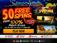 Grand Reef 50 Free Spins Bonus